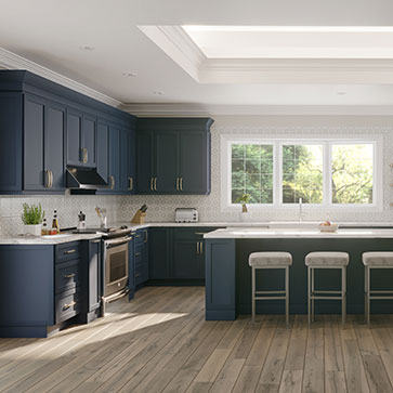 Blue Kitchen cabinets